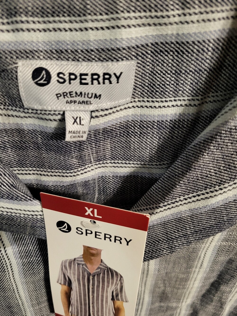 Sperry Men Camp Collar Button Down Shirt New Size XL - Picture 3 of 5